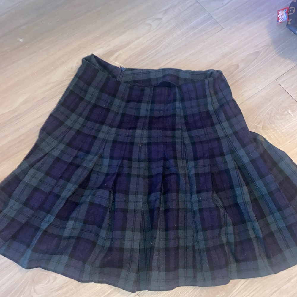 brandy plaid skirt